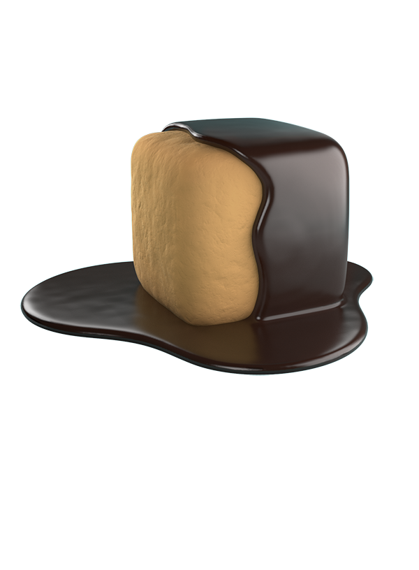 mallow puffs vegan gezouten caramel marshmallows gedompeld in belgische donkere chocolade